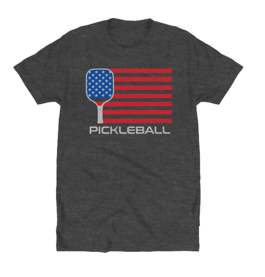 American Flag Retro Pickleball Shirt