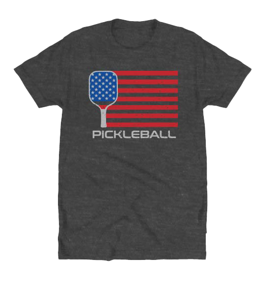 American Flag Retro Pickleball Shirt
